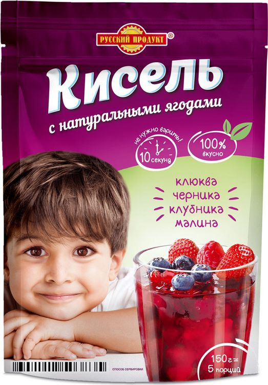 Русский продукт Кисель лесные ягоды, моментального приготовления, 150 г ...