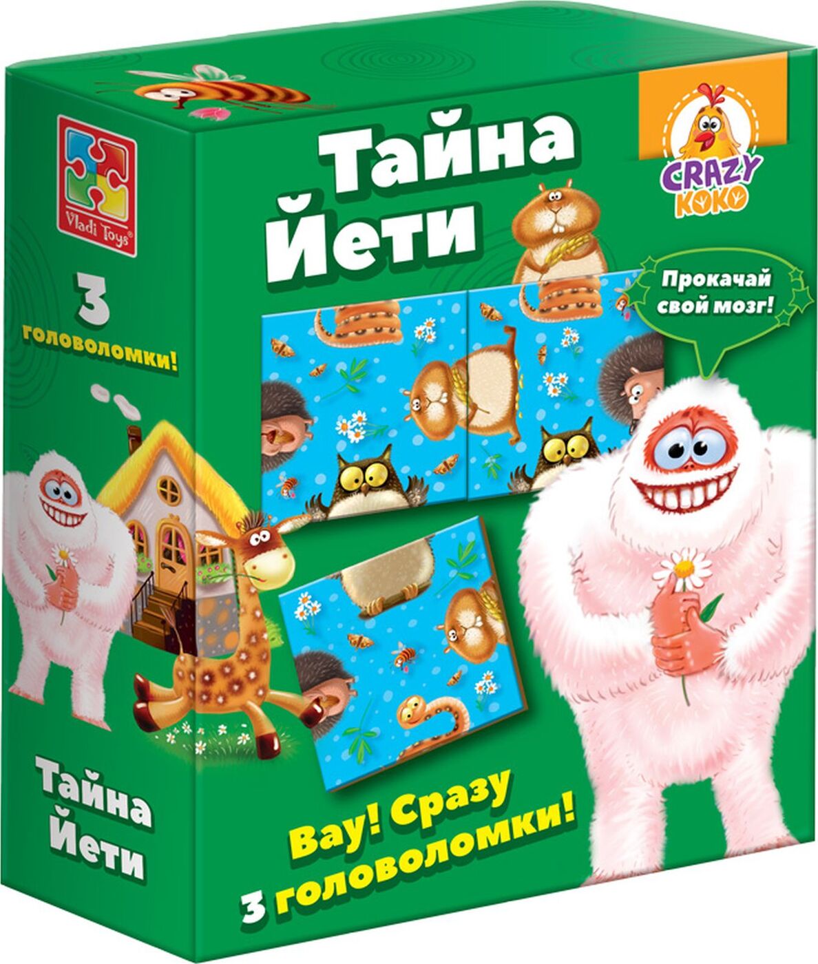 Настольная игра Vladi Toys Crazy Koko Тайна Йети - купить с доставкой по  выгодным ценам в интернет-магазине OZON (180024566)