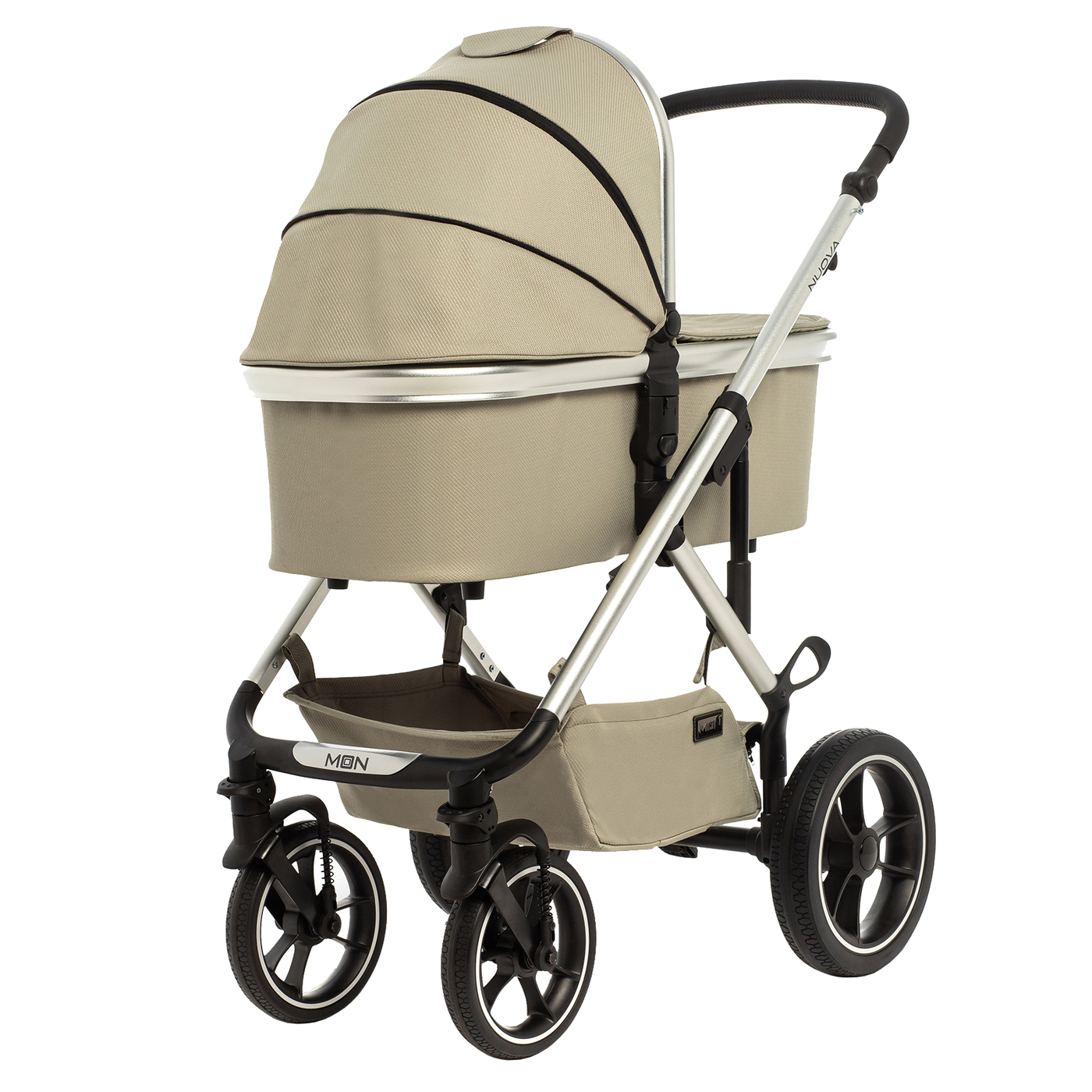 Коляска 2 в 1 Moon Nuova Moss Grey — купить в интернет-магазине OZON с ...