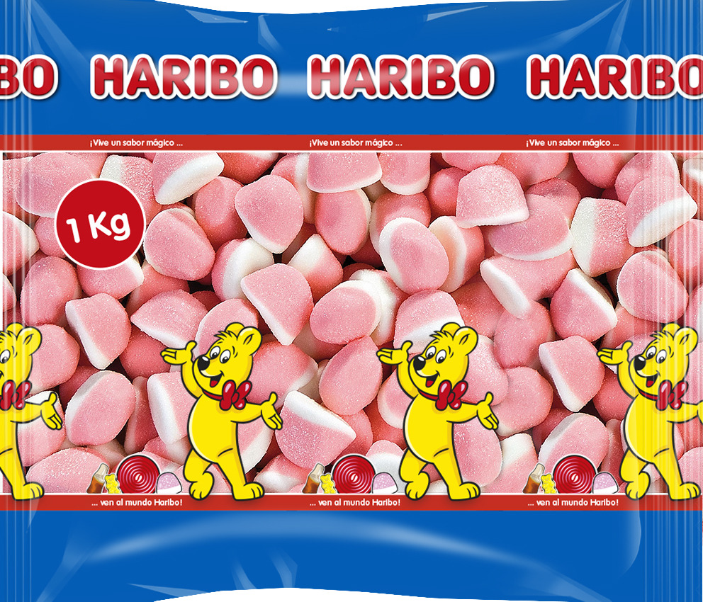 Haribo конфеты суфле Клубника со сливками, 1 кг. — купить в интернет ...