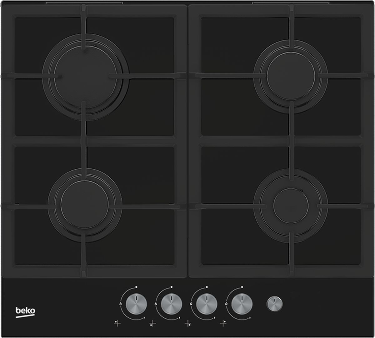 Встраиваемая газовая варочная панель Beko HILG64235S, 60 см, черный