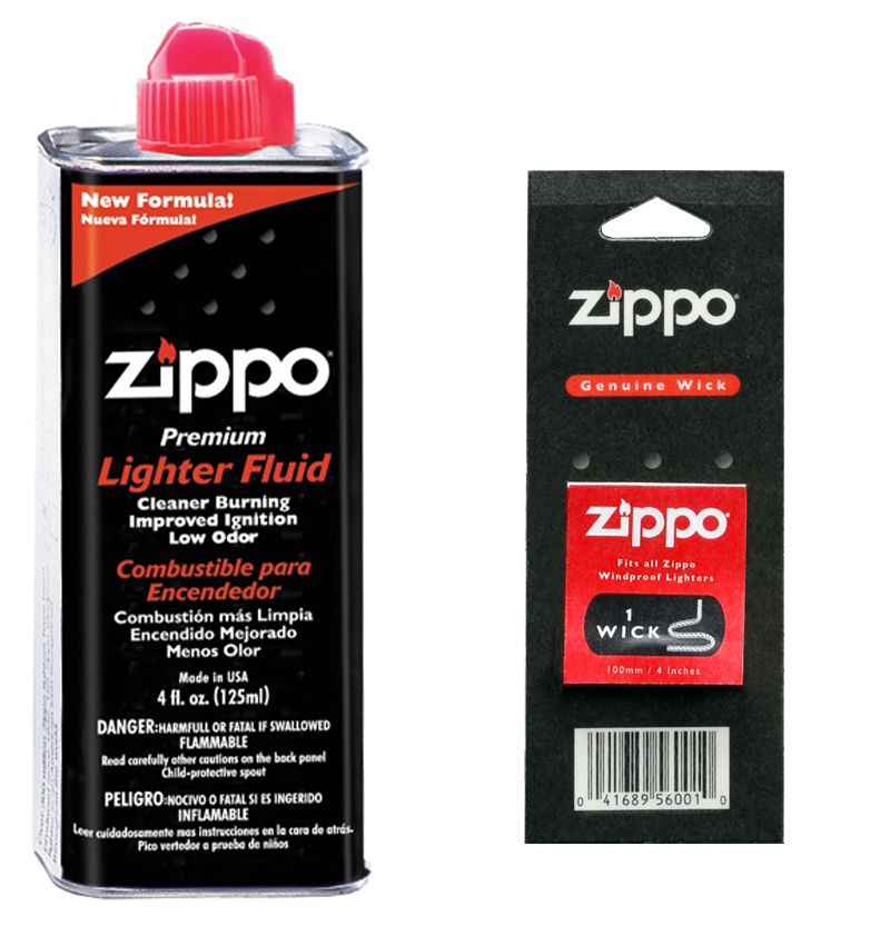 Набор Zippo для зажигалки: фитиль и топливо 125 мл —  в интернет .