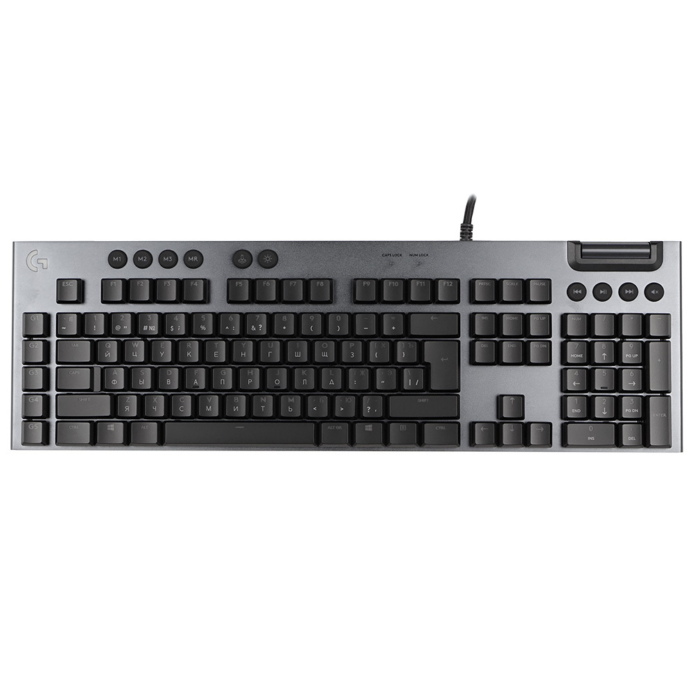 LogitechGИгроваяклавиатурапроводнаяG815,(GLLinearRed),Русскаяраскладка