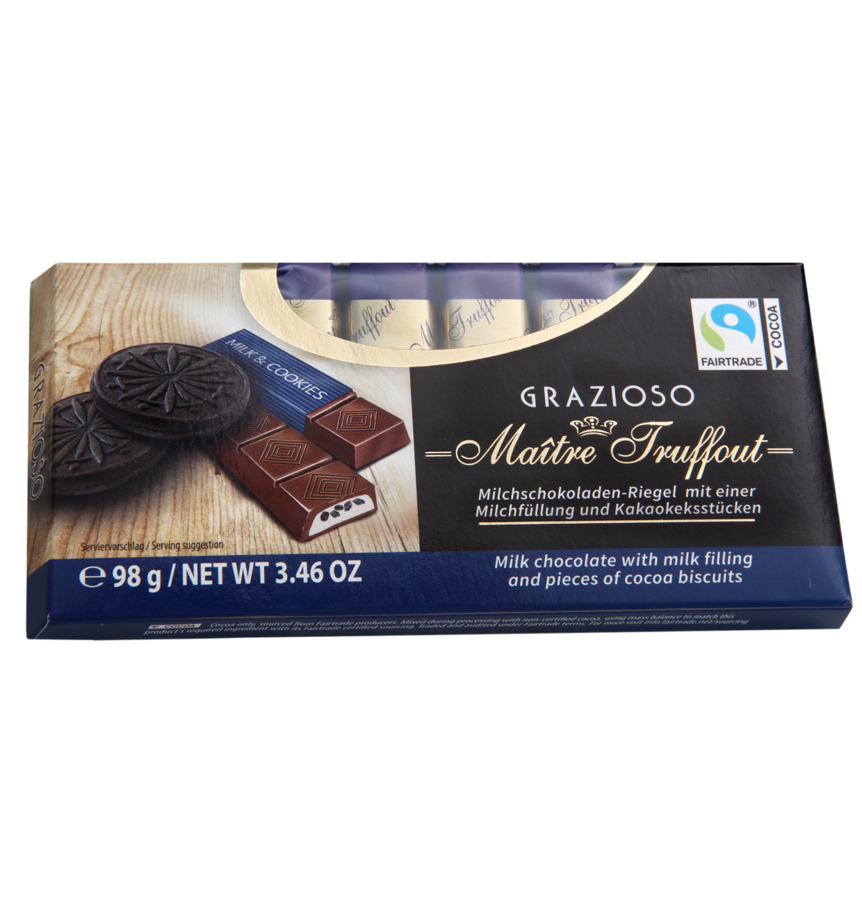 Шоколад Maitre Truffout Maitre Truffou choc´n Rice молочный с воздушным рисом