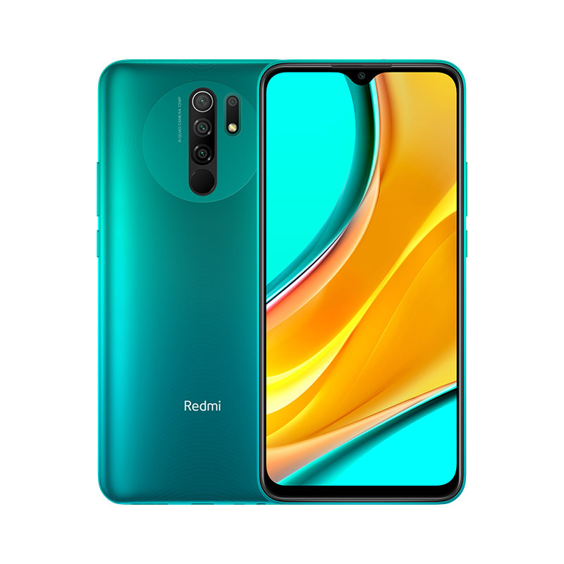 Смартфон Xiaomi Redmi 9 4/64GB (NFC) Carbon Grey RU 6/128GB, зеленый