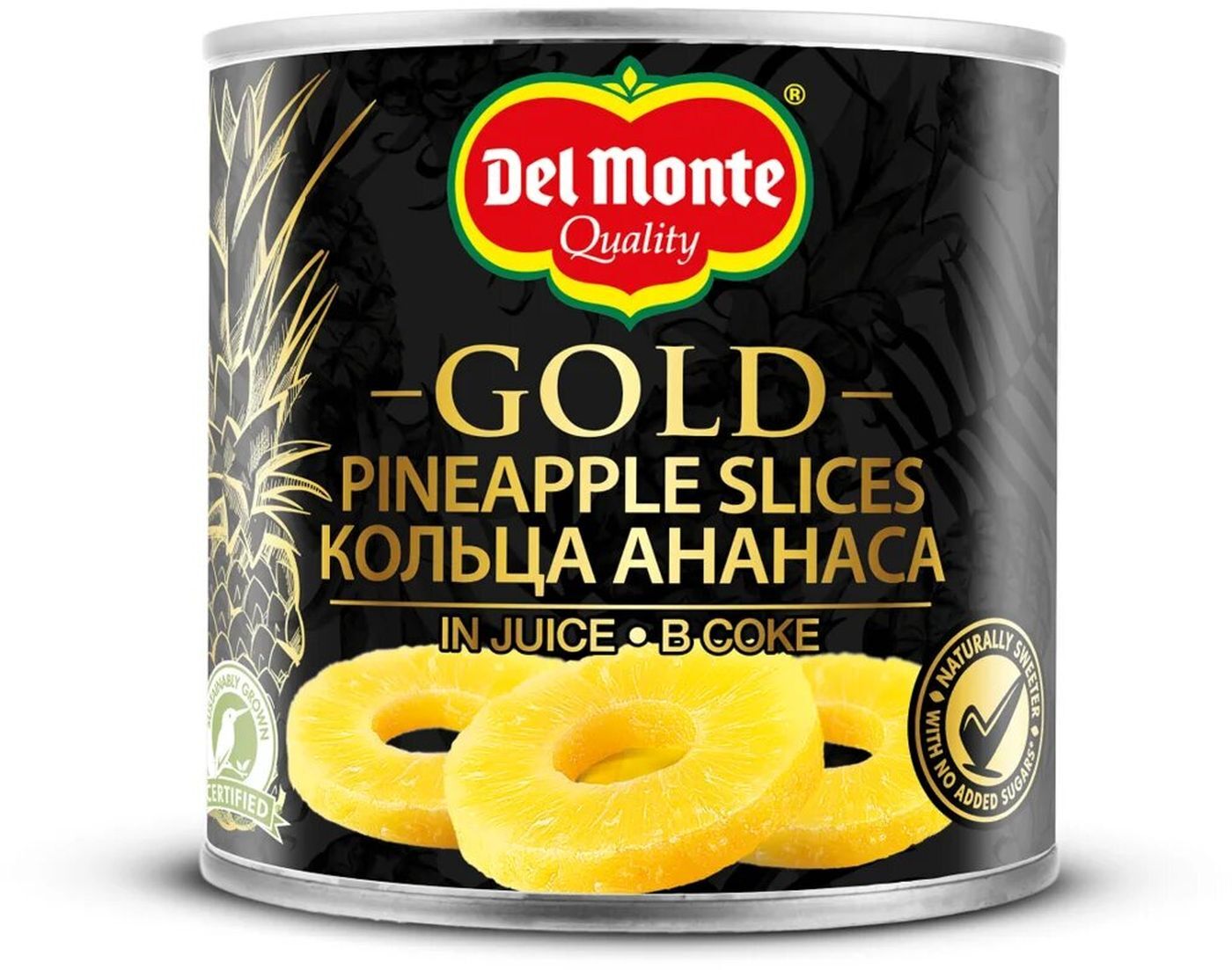 Ананасы кольца Delmonte в соке, 435г