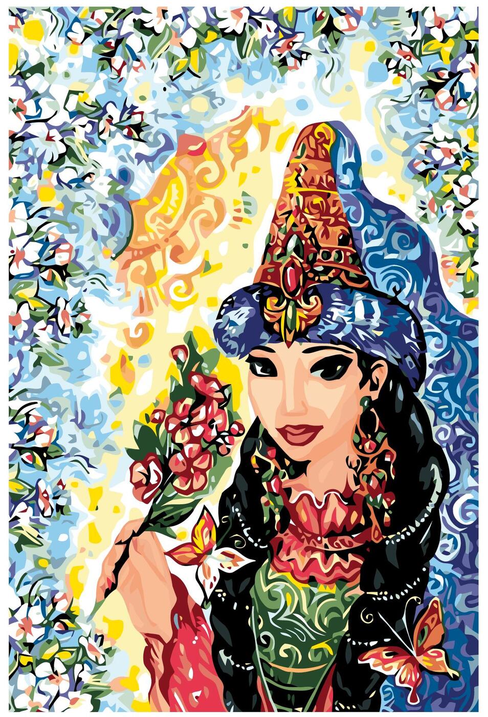 Красивые казахские рисунки