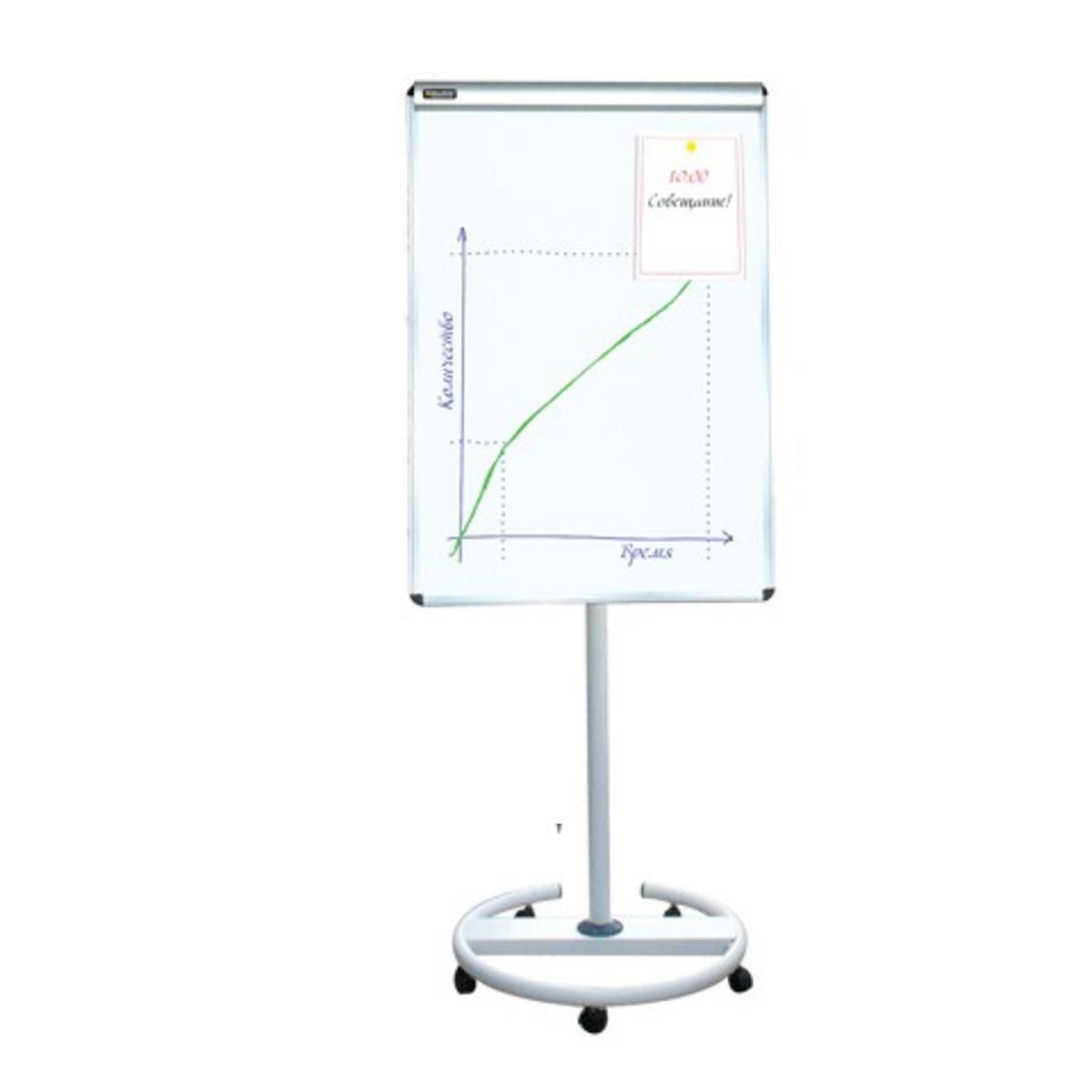 Доска-флипчарт магнитно-маркерная 70х100 см, передвижная, Brauberg ...
