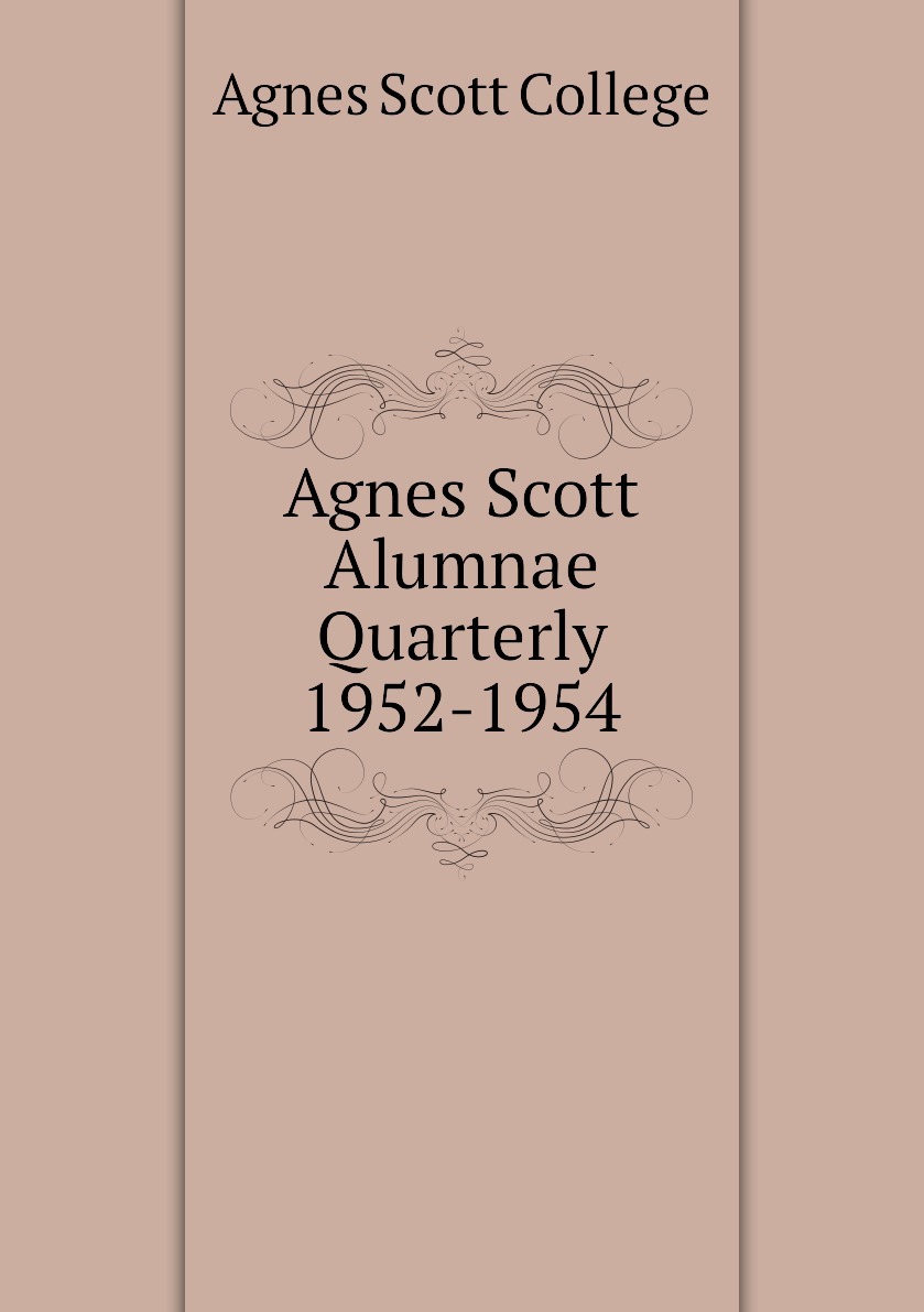 1952 1954. 1954 Книга. Agnes Scott College.