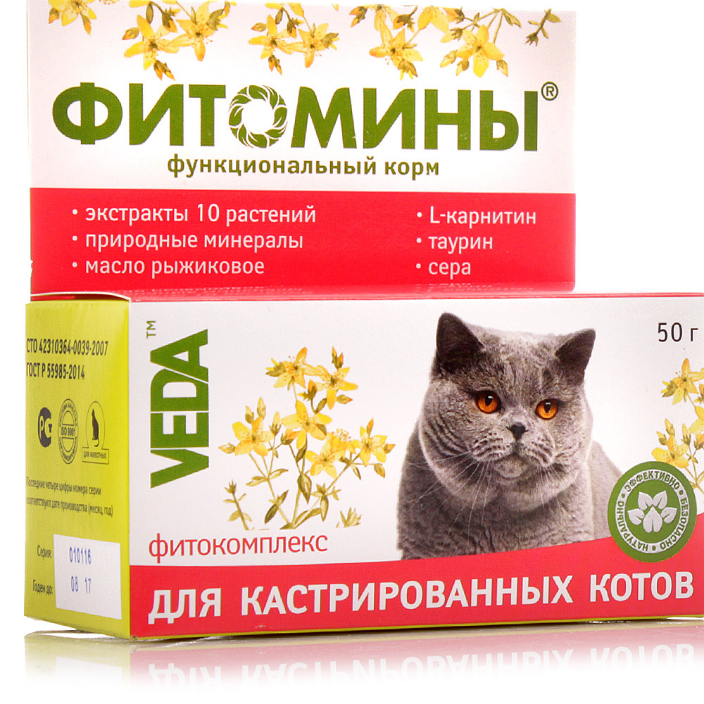 Корм для стерилизованных. Витамины Veda Фитомины для кастрированных котов. Фитомины д/кот кастрированных. Фитокомплекс Веда для кастрированных котов. Витамины Веда Фитомины гематокэт для котят.