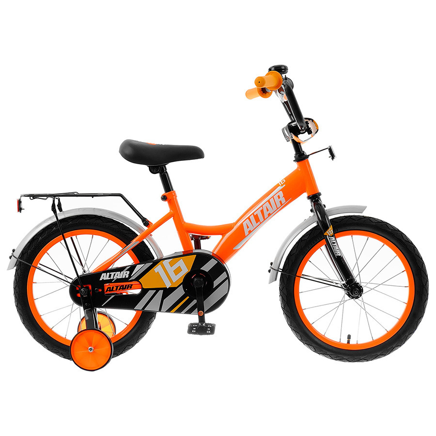Велосипед Altair Kids 16, 1 скорость, 20-21 г, 16", оранжевый/белый ...