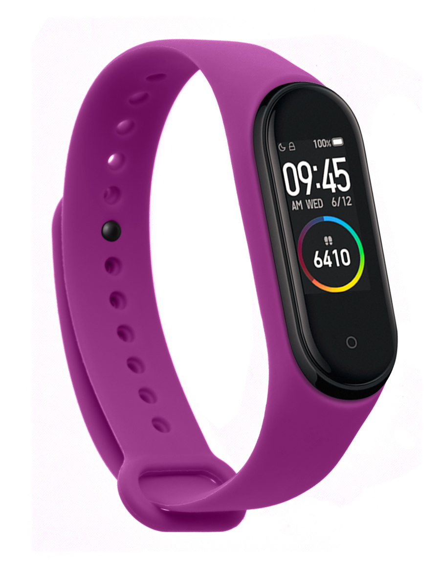 Ремешок для фитнес-браслета Xiaomi Mi Band 3, Mi Band 4 / Силиконовый ...