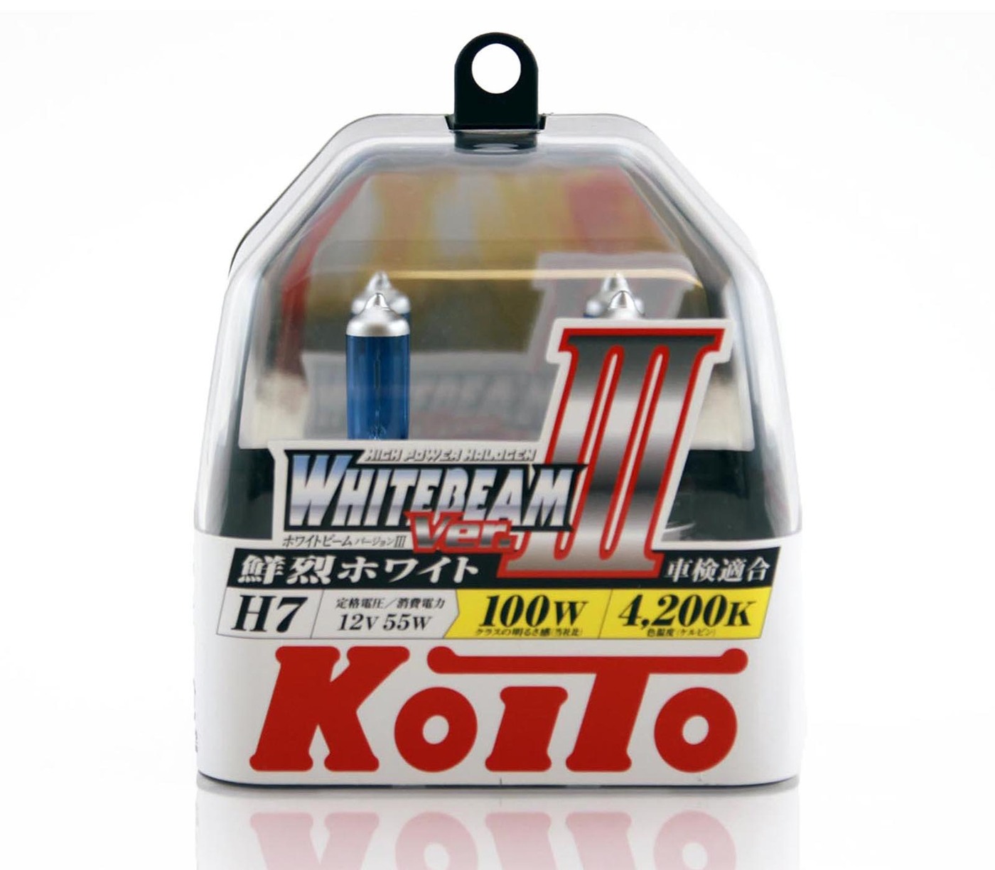 Лампа галогенная koito h7 whitebeam 4200k 12v 55w 100w эффект ксенона себе поставил советую