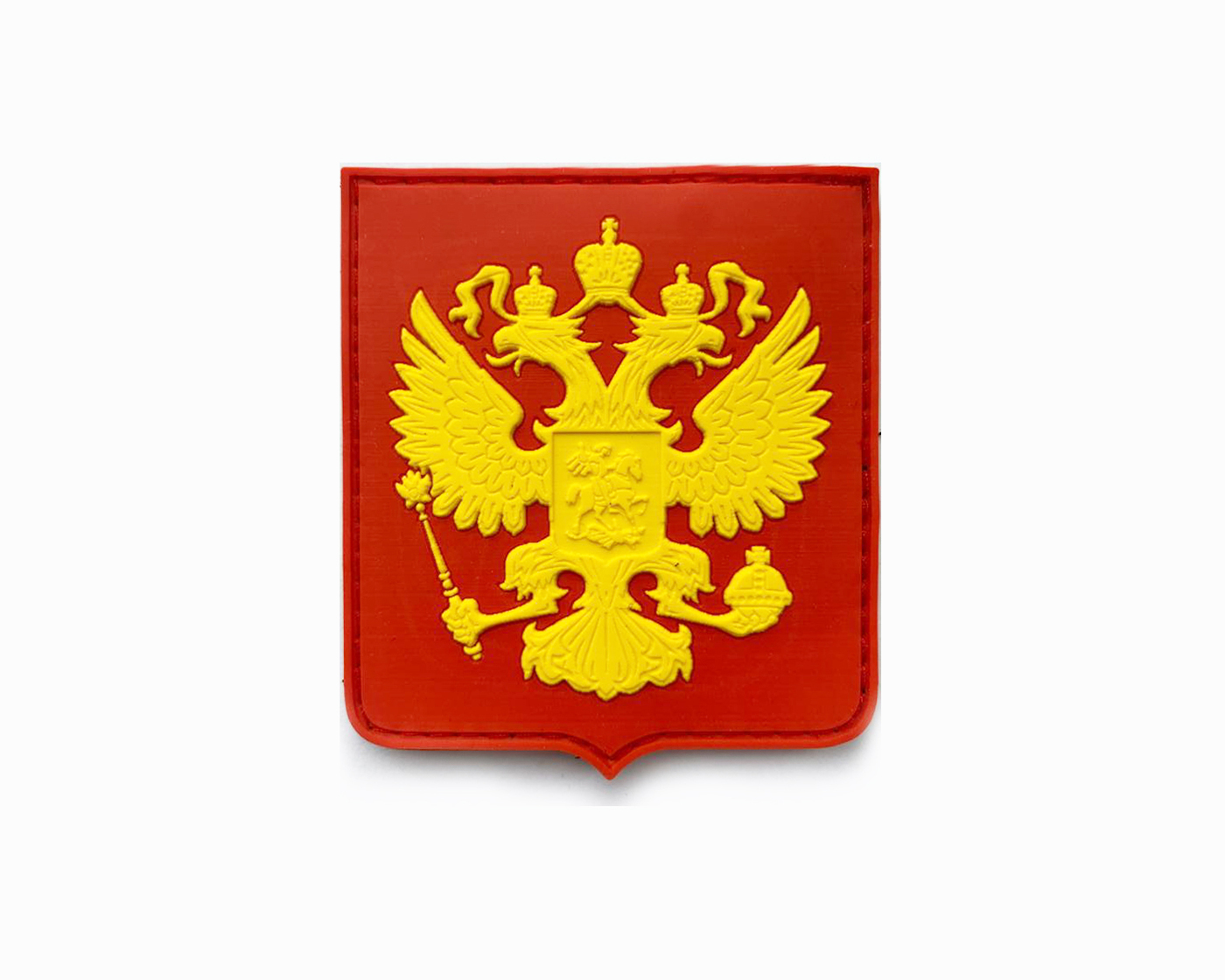 Нашивка Воевода Сибири Герб России красно-желтый ПВХ размер 7,5*6,5 см ...