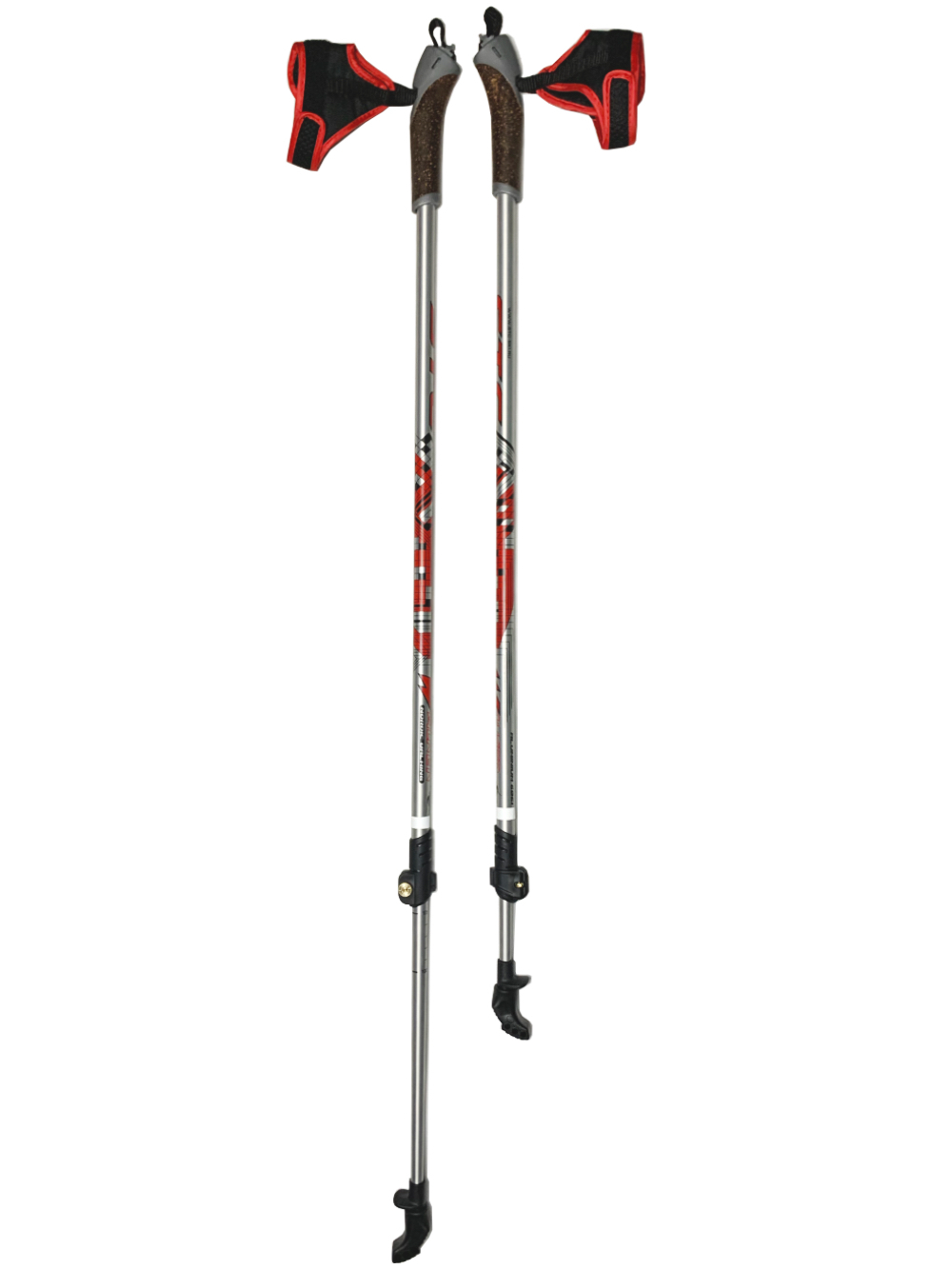Палки телескопические алюминиевые STC WALKER RED р.100-135см — купить в ...