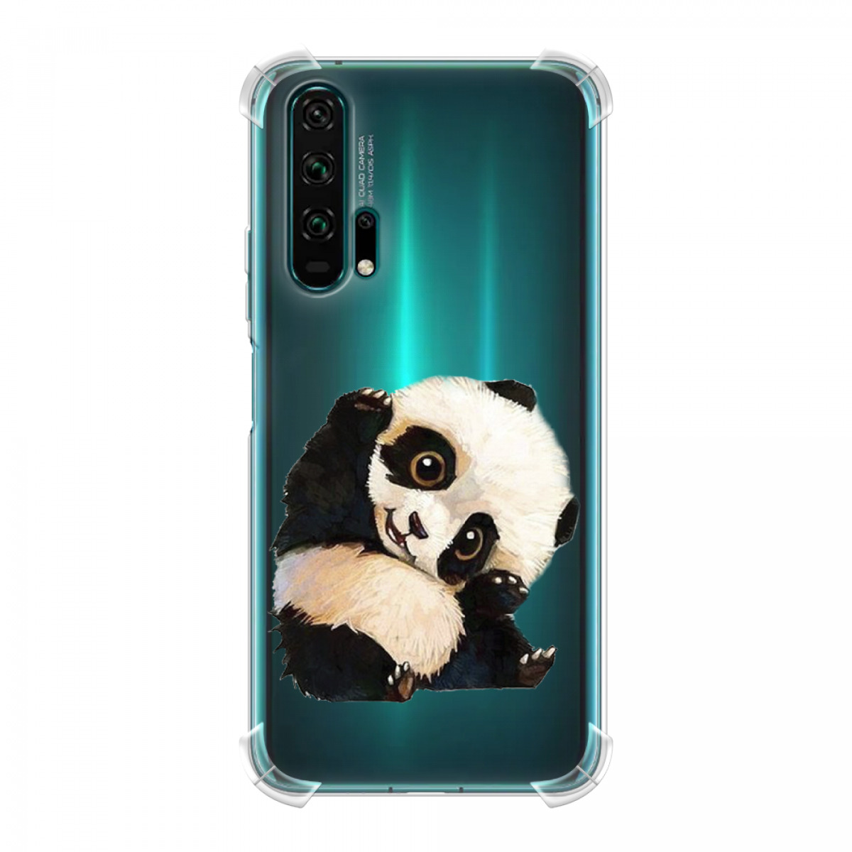 Противоударный силиконовый чехол Большеглазая панда на Honor 20 Pro ...
