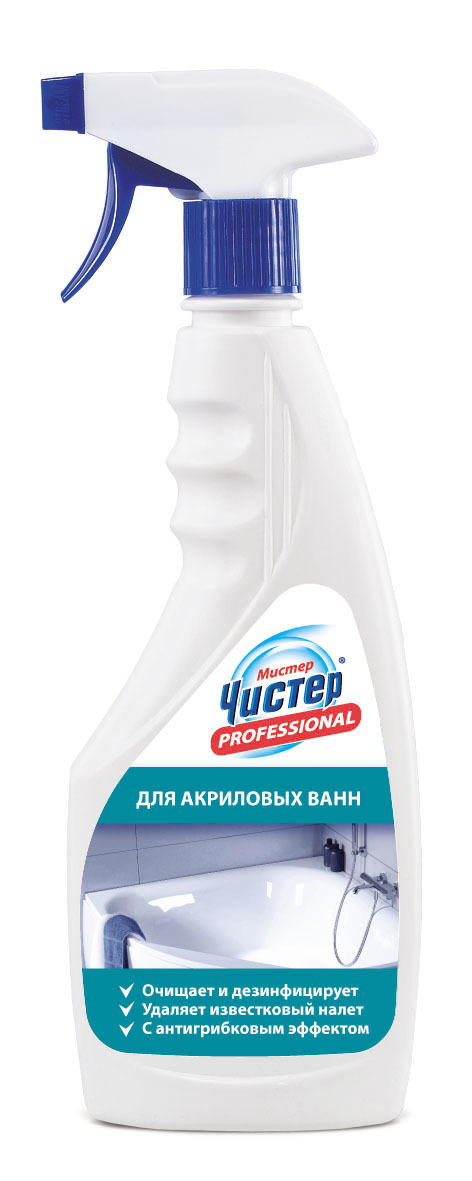 Жидкость для акриловых ванн \"Мистер Чистер\", 500 мл — купить в интернет ...