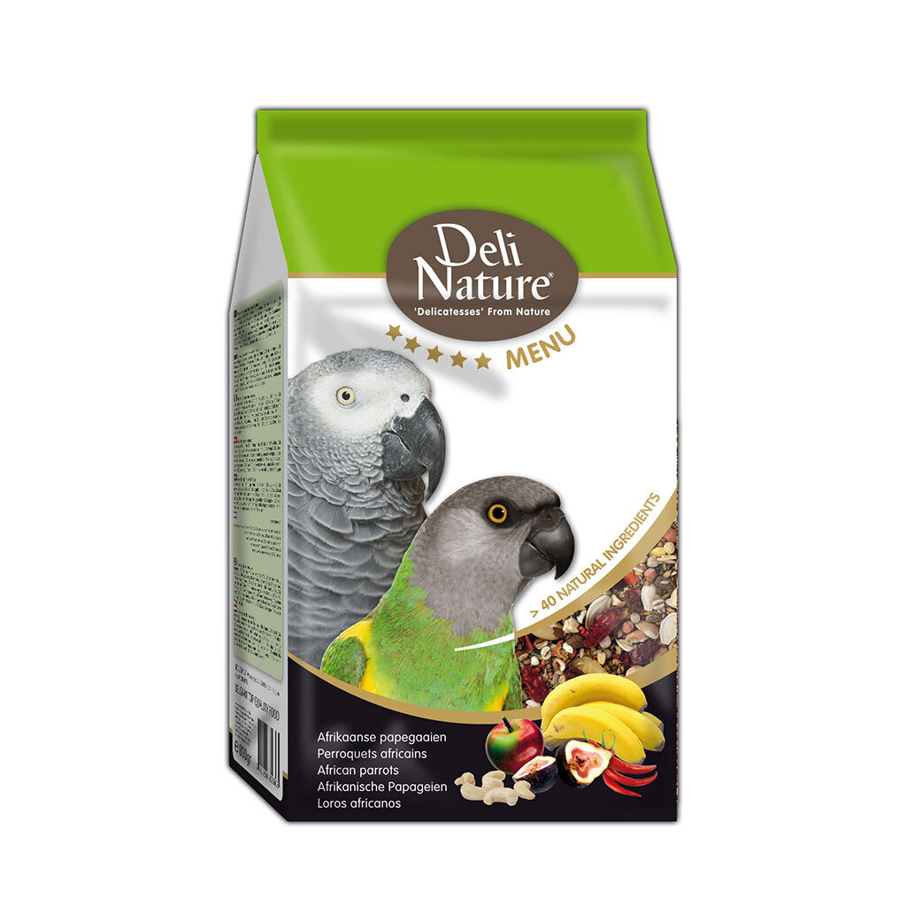 Корм для крупных африканских попугаев Deli Nature 5 Звёзд Menu African ...