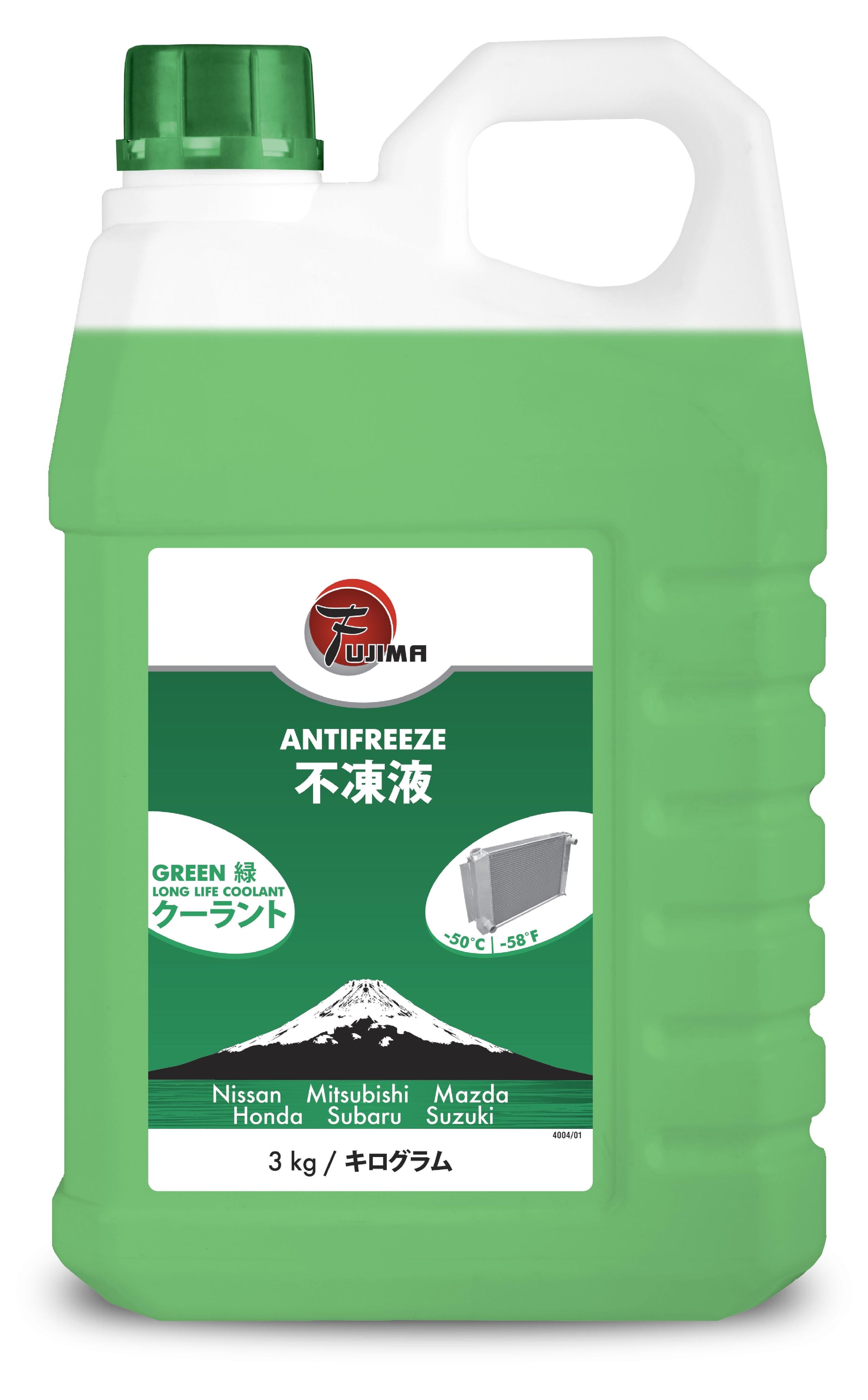 Антифриз FUJIMA -50 LongLife GREEN, 3 л купить по выгодной цене в ...