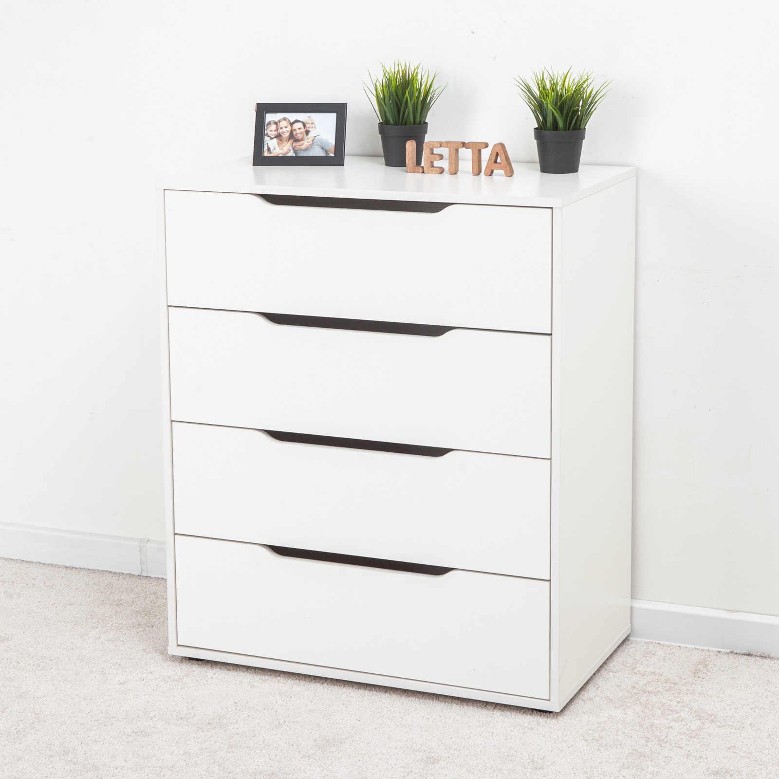 Комод Praga 4 ящика, 4 ящ., 80х45.4x95.6 см, Letta