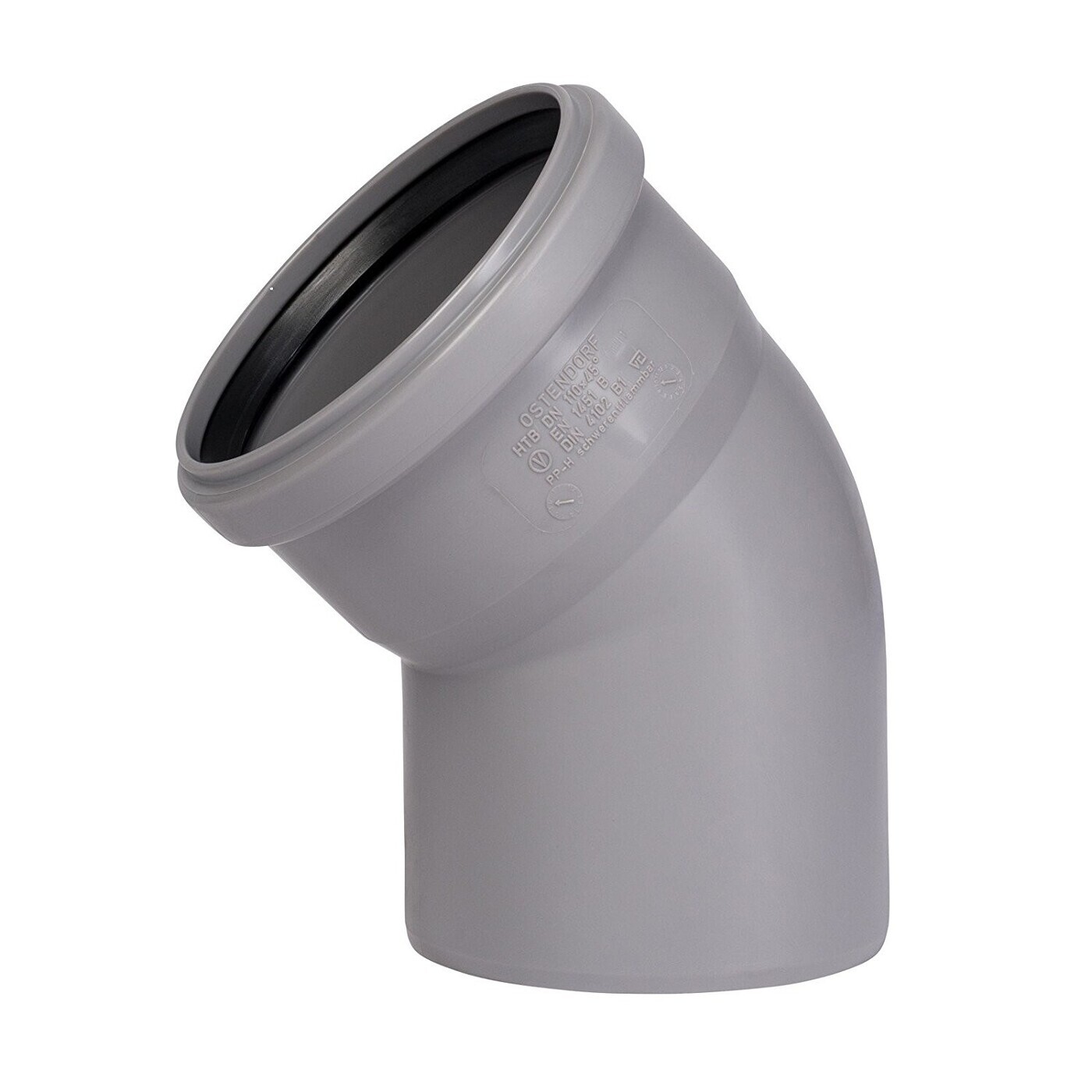 Отвод ПП 75/45, серый, Ostendorf HT 113120 lnd — купить в интернет ...