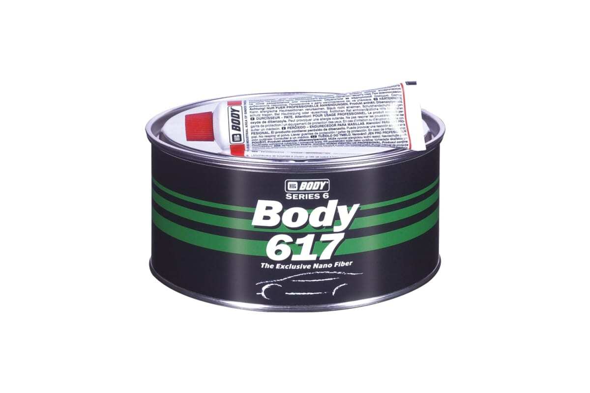 Шпатлевка HB BODY 617 NANO FIBER POLYESTER FILLER (1,8кг)