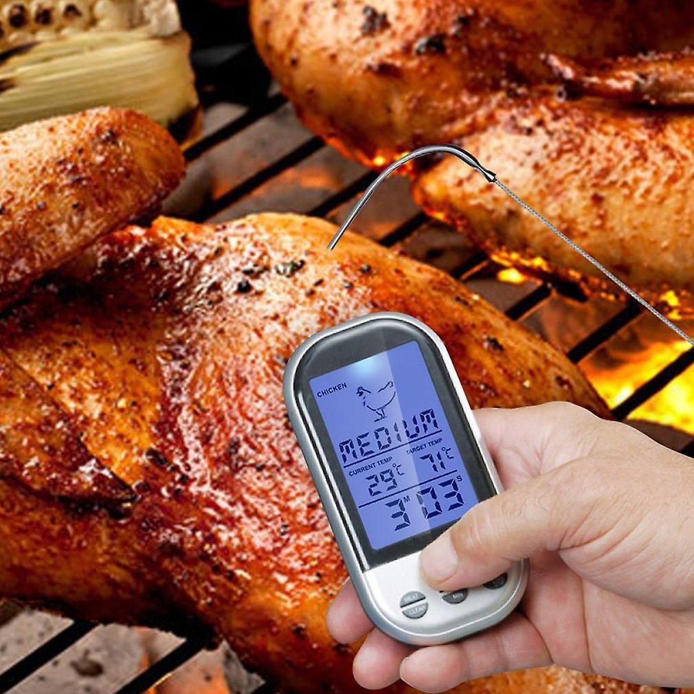 Курица гриль какая температура. Термощуп Weber. Цифровой термометр BBQ. Термощуп для гриля. Термометр для готовки мяса.