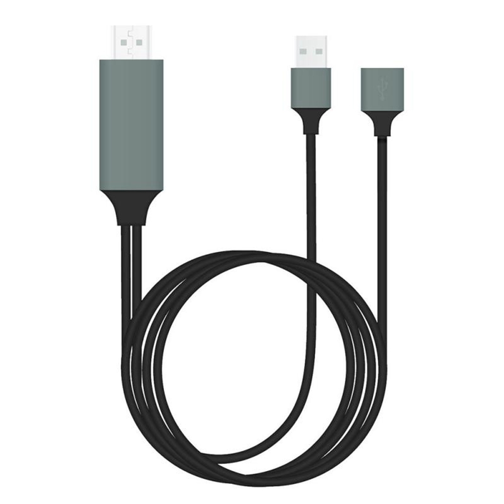 Док-станция Type-c /USB 3.0/HDMI lyambda Aluminum Lin-02 Gray. Lightning to HDTV Cable. USB to HDMI TV Adapters.