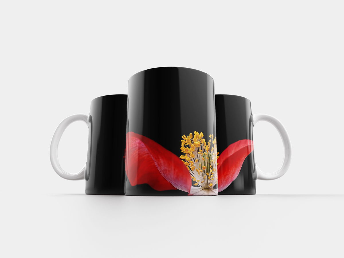Завод мак. Чашка с маками.
