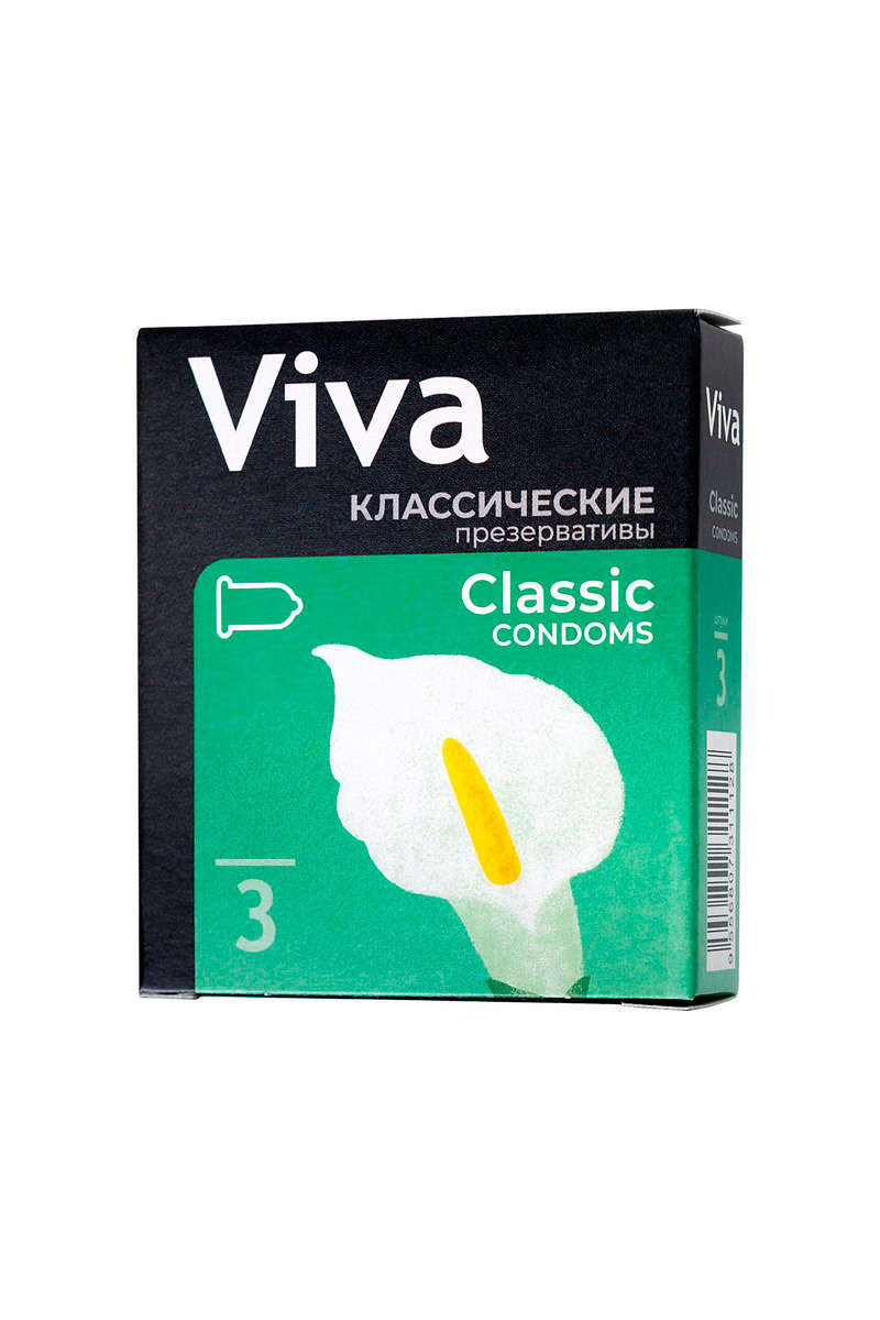Презервативы VIVA Классические 3 шт, латекс, 18,5 см — купить в ...