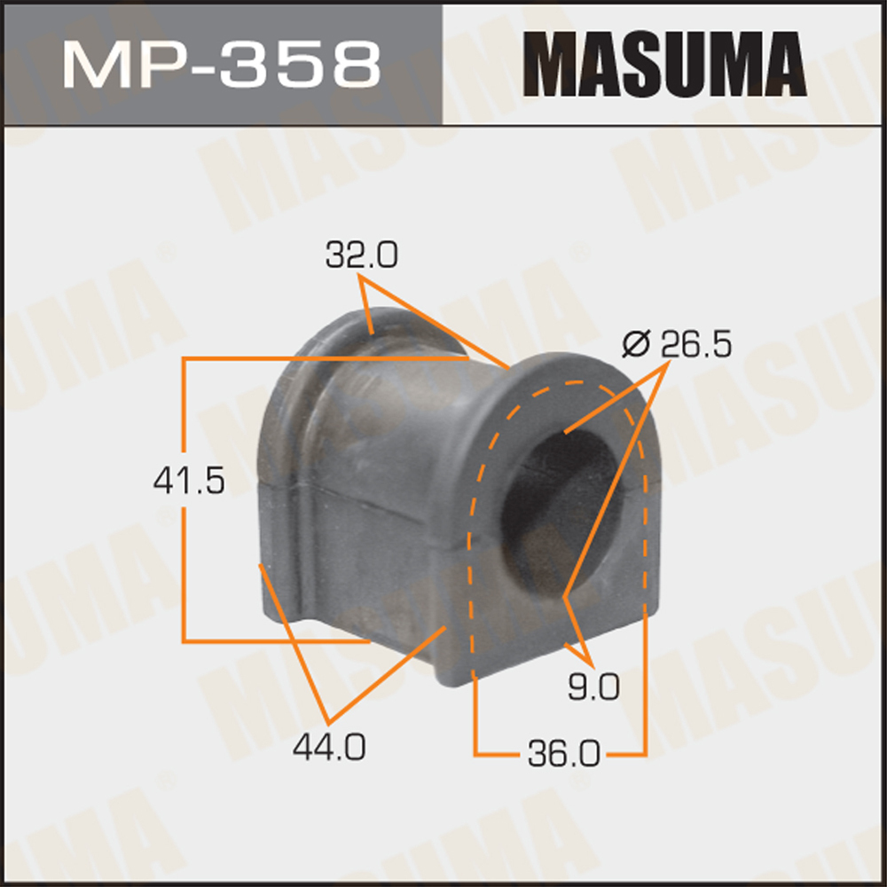 Втулка стабилизатора Toyota Chaser, Cresta, Mark II 96-01 переднего MASUMA MASUMA MP-358