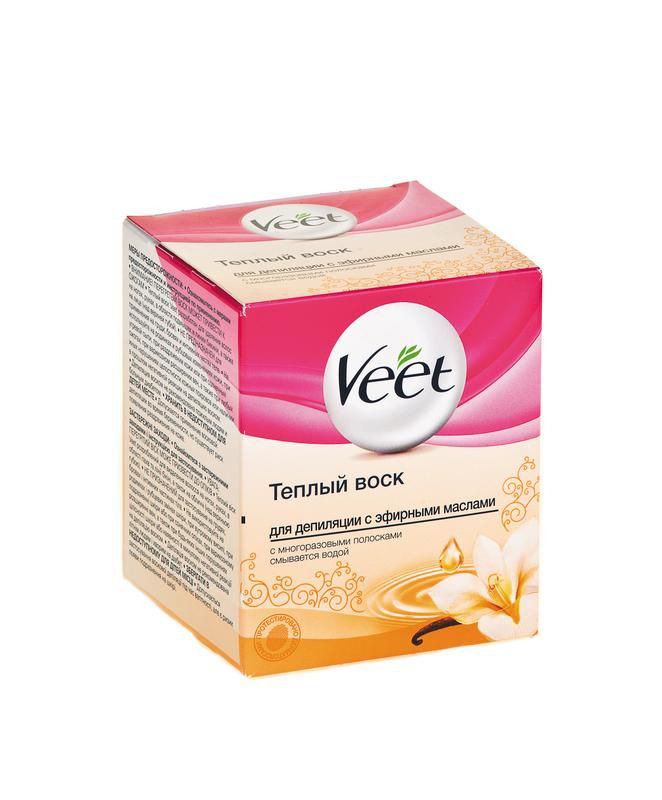 Теплый воск veet для депиляции с ароматом жасмина 250мл veet