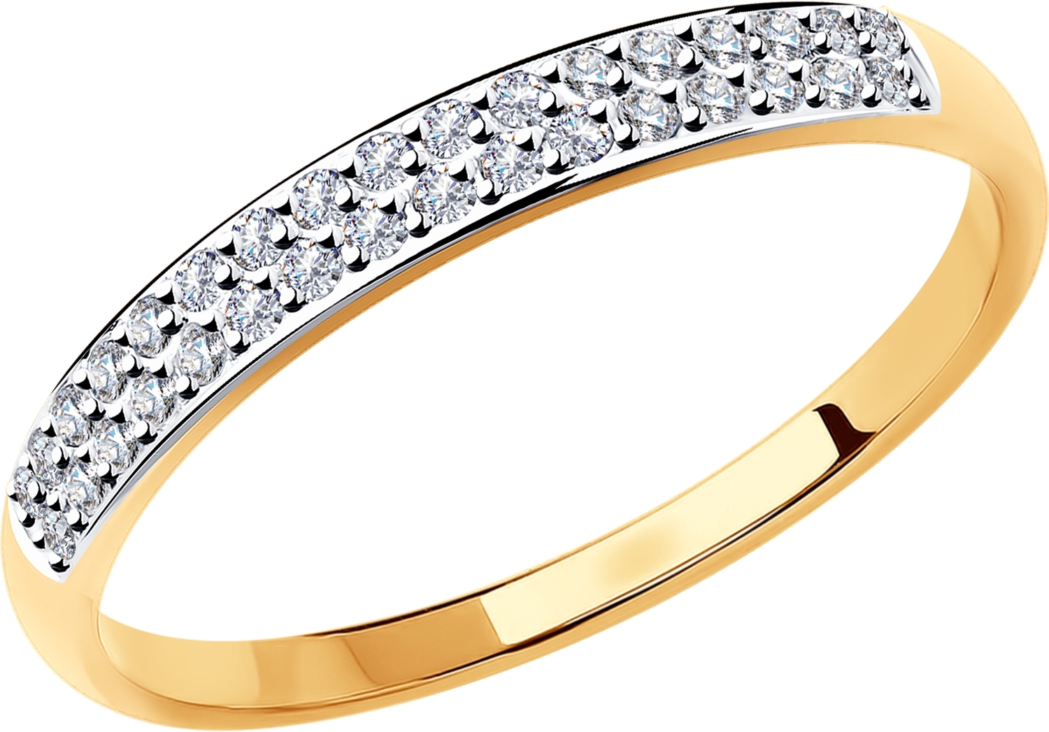 Золотое кольцо SOKOLOV 1010359 С бриллиантами