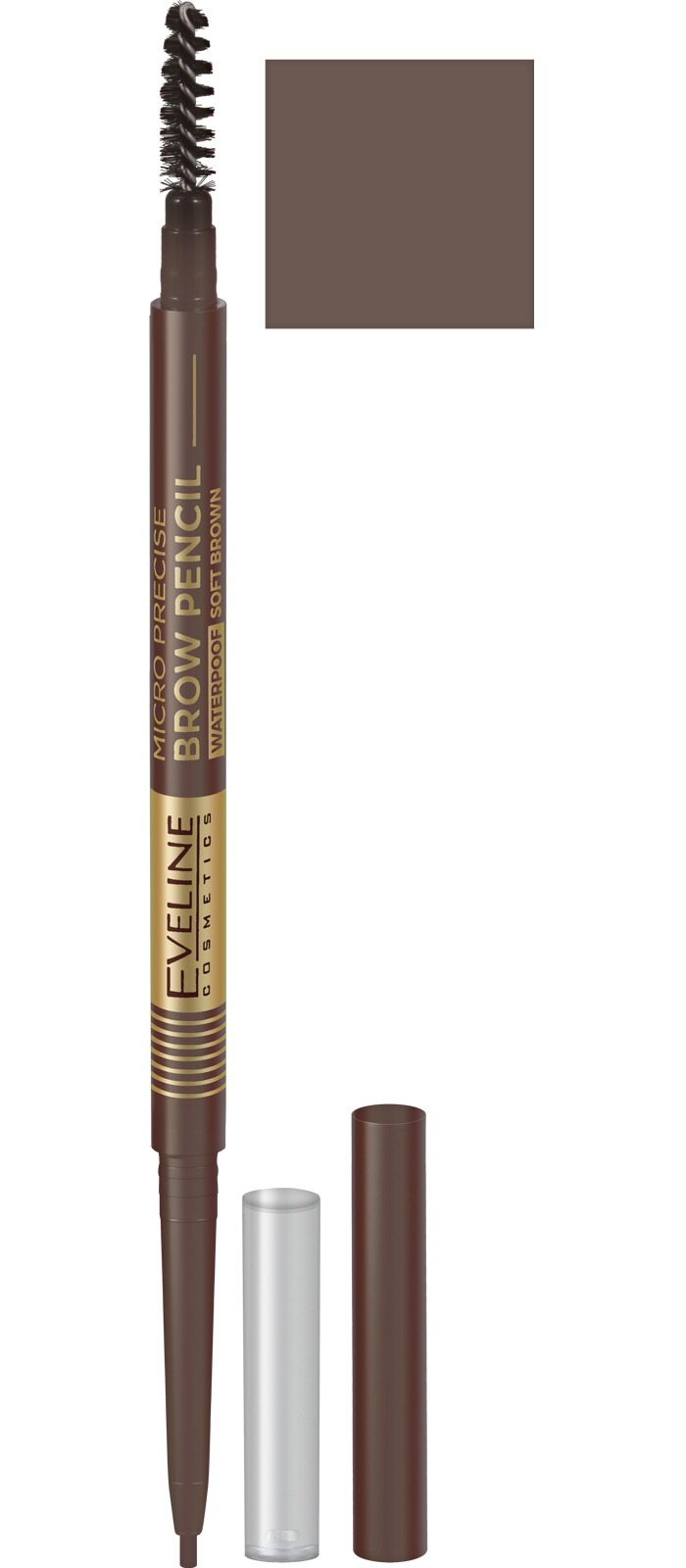 Eveline Cosmetics Карандаш для бровей MICRO PRECISE BROW PENCIL, тон 01 /TAUPE