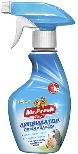 Ликвидатор пятен и запаха для птиц и грызунов Mr.Fresh Expert 2в1 спрей - 200 мл