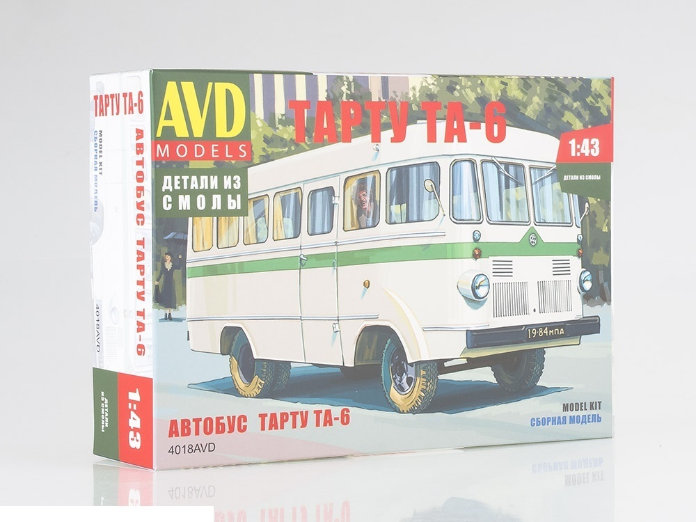 Сборная модель AVD Models 4018AVD Автобус Тарту ТА 6 Масштаб 1/43