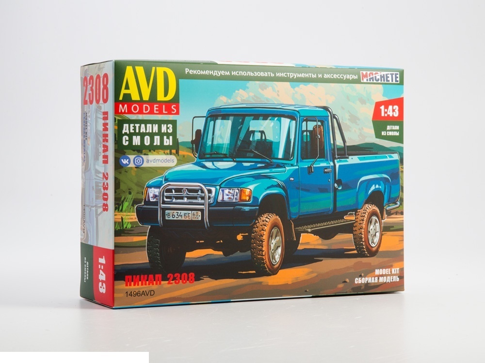 Сборная модель AVD Models 1496AVD Пикап 2308 Масштаб 1/43