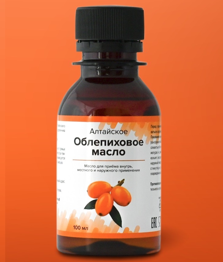 Алтайское масло облепиховое пищевое нерафинированное холодного отжима ...