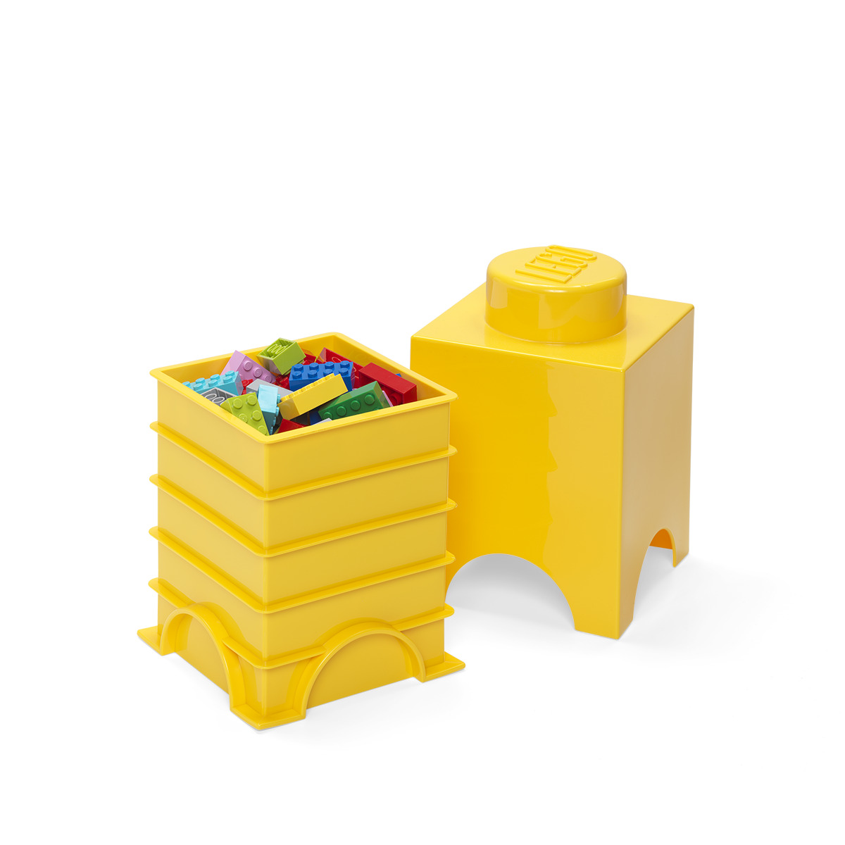 Ящик для игрушек LEGO STORAGE BRICK 1, 1,2 л, 12,5х12,5х18 см - купить ...