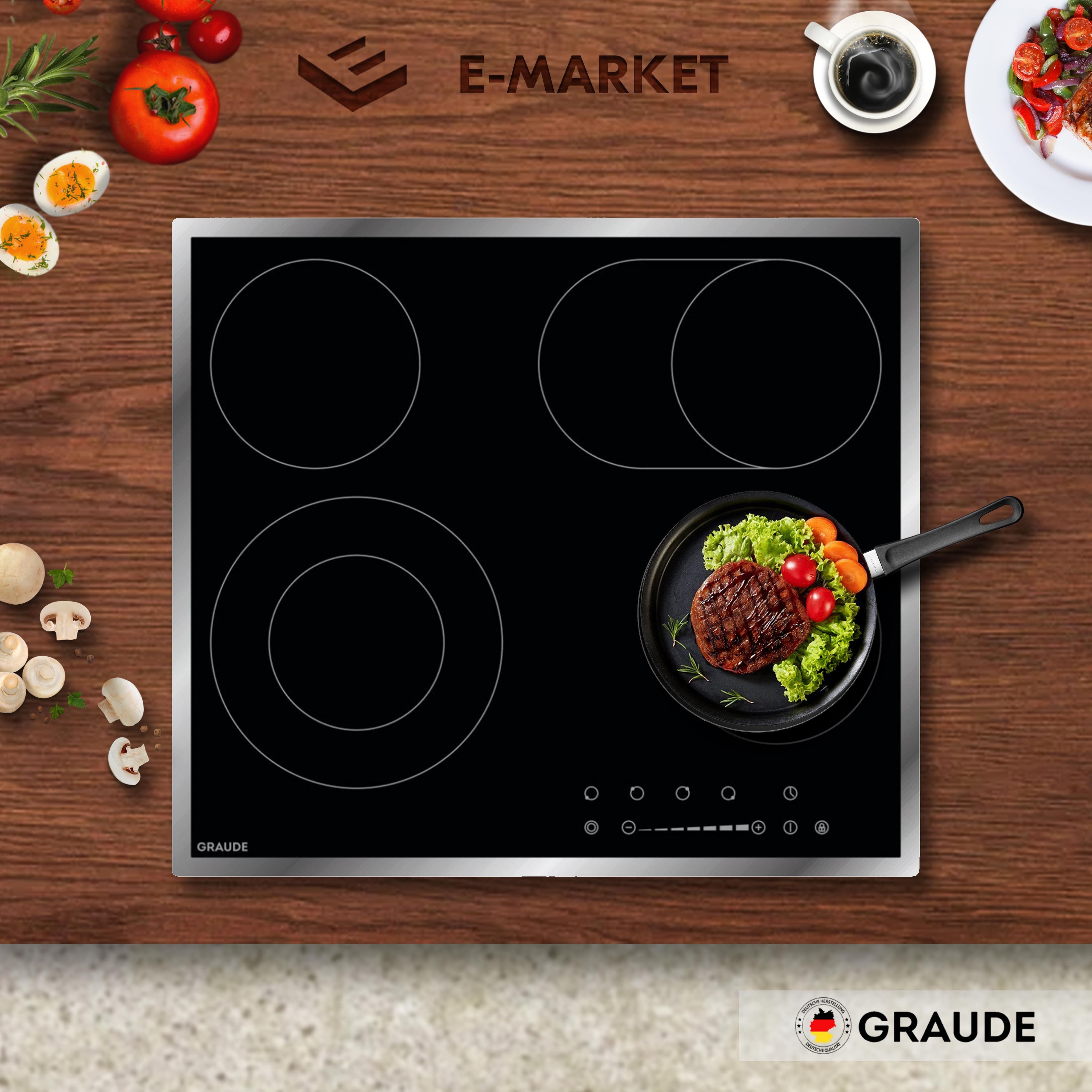 Электрическая варочная панель Graude EK 60.2 E, черный купить по низкой ...
