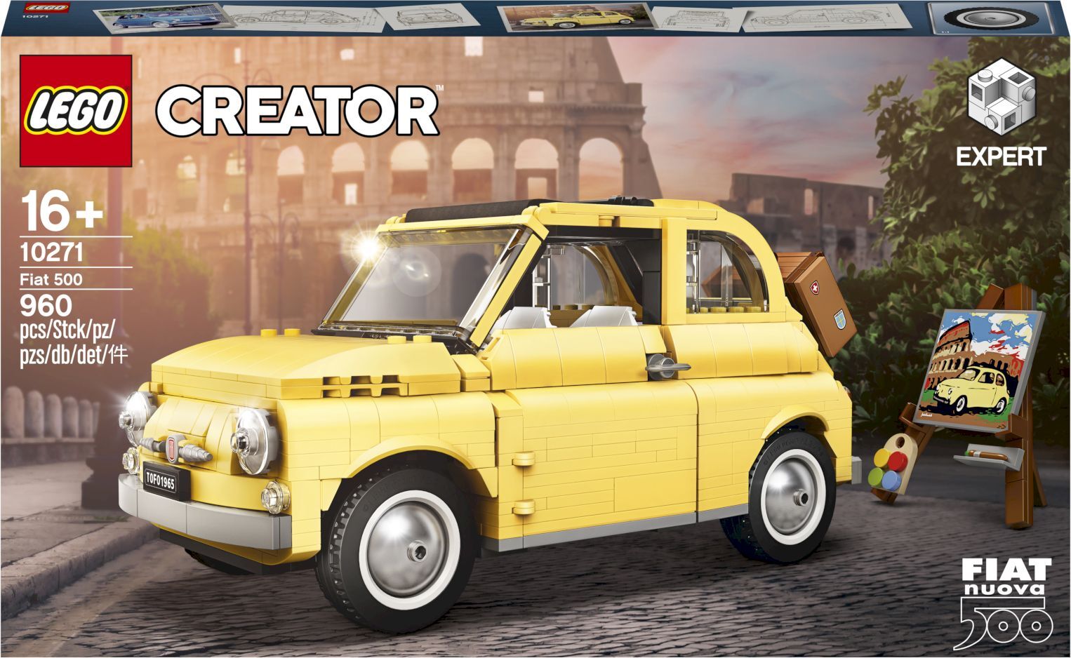 Конструктор lion king 180163 fiat 500 аналог lego 10271