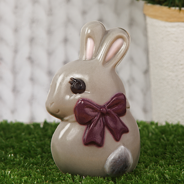Пластиковая форма "Кролик с бантом" / форма для мыла / форма