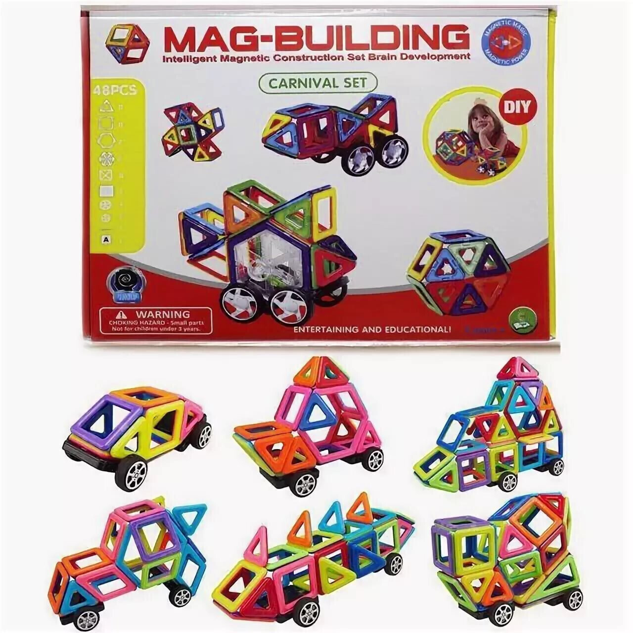 Магнитный конструктор Mag-Building (48 деталей) — купить в интернет ...