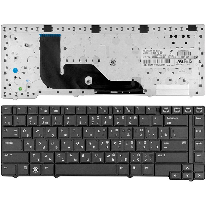 Клавиатура для ноутбука HP Probook 6440b, 6445b, 6450b, 6455b черная