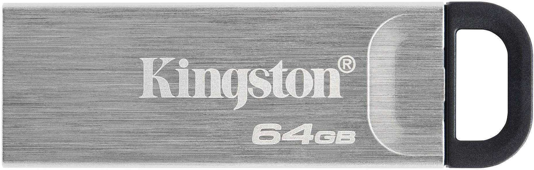 FlashDiskKingston64GbDataTravelerKysonDTKN/64GBUSB3.1silver/black