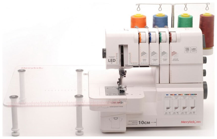 Merrylock Оверлок 095 2х ниточный, 3х ниточный, операций 4