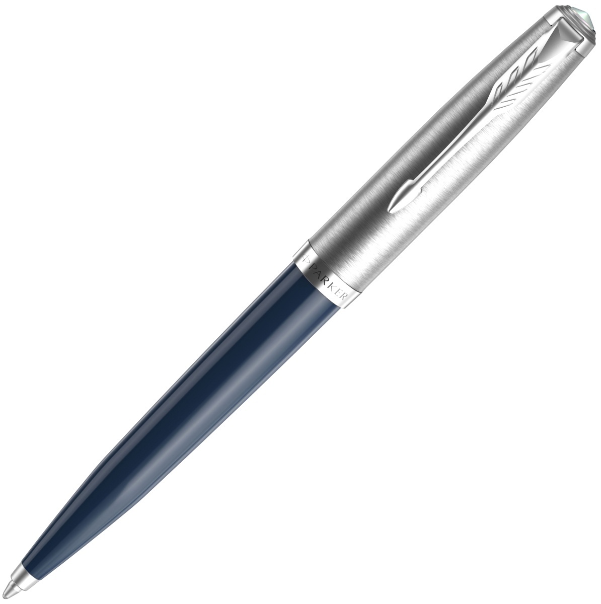 Ручка шариковая Parker 51 Core (CW2123503) Midnight Blue CT M, черные  чернила, подарочная коробка