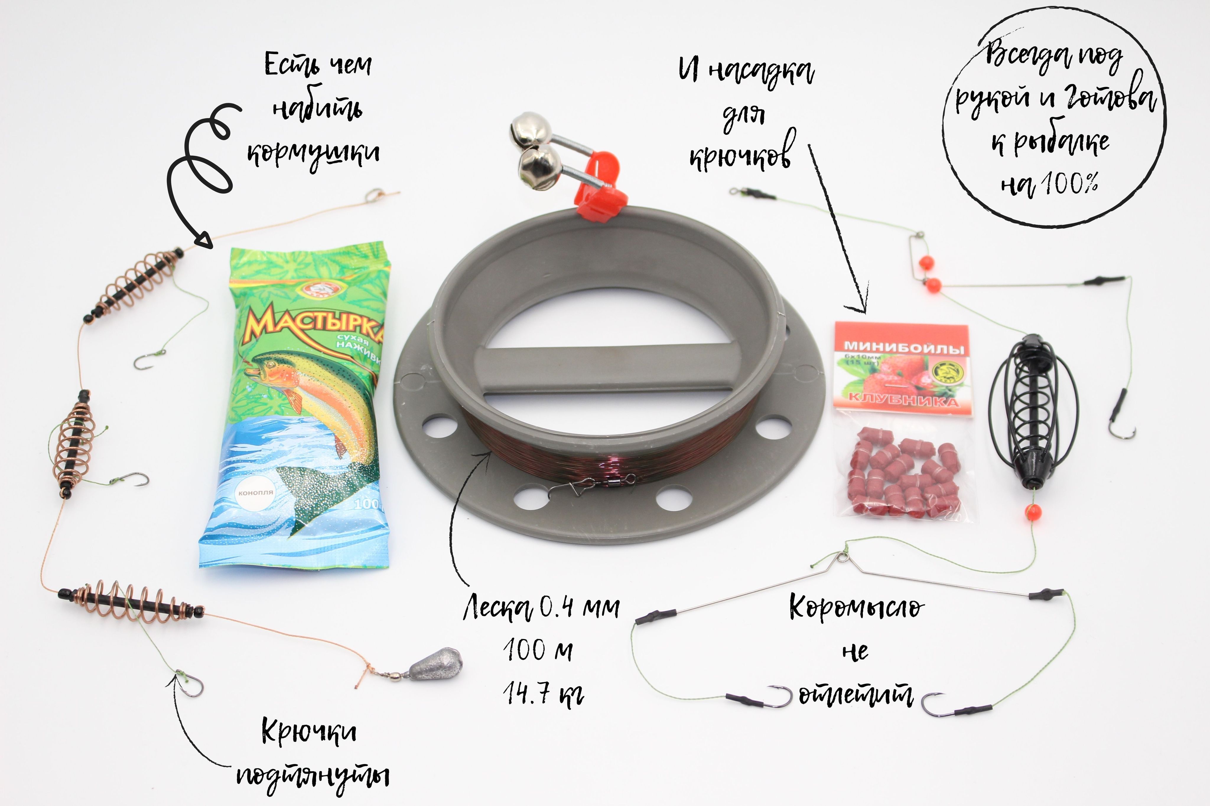 Донная снасть AGAVKA Закидушка для ловли мирной рыбы — купить в ...