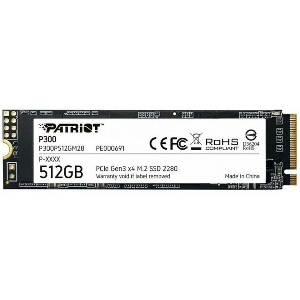 Patriot Memory 512 ГБ Внутренний SSD-диск P300 (P300P512GM28)