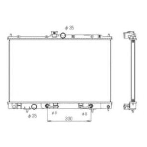 Радиатор Митсубиси Аутлендер 1 Купить